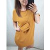 Šaty krátký rukáv s kabelkou dámské nadrozměr (XL/2XL ONE SIZE) ITALSKÁ MÓDA IM422295/DR (Velikost XL/2XL, Barva Černá)