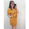 Šaty krátký rukáv s kabelkou dámské nadrozměr (XL/2XL ONE SIZE) ITALSKÁ MÓDA IM422295/DR (Velikost XL/2XL, Barva Černá)