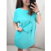 Šaty krátký rukáv s kabelkou dámské nadrozměr (XL/2XL ONE SIZE) ITALSKÁ MÓDA IM422295/DR (Velikost XL/2XL, Barva Černá)