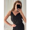 Tílko letní saténové s krajkou dámské (S/M ONE SIZE) ITALSKÁ MÓDA IMM22358/DR