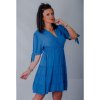 Šaty letní krátký rukáv dámské (S/M/L/XL ONE SIZE) ITALSKÁ MÓDA IMLI22022 (Velikost S-XL, Barva Černá)