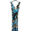Šaty dlouhé na ramínka icecool s páskem květ  (S/M ONE SIZE) ITALSKá MóDA IMM22577/DR (Velikost S/M/L, Barva Černá)