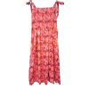 Šaty žabičkované letní na ramínka dámské (S/M ONE SIZE) ITALSKÁ MÓDA IMWG222113/DR (Velikost S/M/L, Barva bílá)