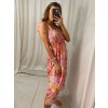 Šaty žabičkované letní na ramínka dámské (S/M ONE SIZE) ITALSKÁ MÓDA IMWG222113/DR (Velikost S/M/L, Barva bílá)