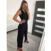Overal dlouhý letní na ramínka dámský (S/M ONE SIZE) ITALSKÁ MÓDA IMWY22121/DR (Velikost S/M/L, Barva Černá)