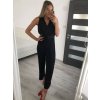Overal dlouhý letní na ramínka dámský (S/M ONE SIZE) ITALSKÁ MÓDA IMWY22121/DR (Velikost S/M/L, Barva Černá)