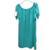 Šaty letní carmen krátký rukáv dámské nadrozměr (XL/2XL ONE SIZEl) ITALSKÁ MÓDA IMD22046/DR (Velikost XL/2XL, Barva modrá královská)