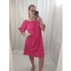 Šaty letní carmen krátký rukáv dámské nadrozměr (XL/2XL ONE SIZEl) ITALSKÁ MÓDA IMD22046/DR (Velikost XL/2XL, Barva modrá královská)