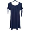 Šaty letní carmen krátký rukáv dámské nadrozměr (XL/2XL ONE SIZEl) ITALSKÁ MÓDA IMD22046/DR (Velikost XL/2XL, Barva modrá královská)