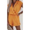 Overal letní krátký rukáv dámský (S/M ONE SIZE) ITALSKÁ MÓDA IMWB222484 (Velikost S/M/L, Barva bílá)