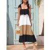 Šaty dlouhé na ramínka dámské pruhy (S/M/L/XL ONE SIZE) ITALSKÁ MÓDA IMD22529