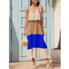 Šaty dlouhé na ramínka dámské pruhy (S/M/L/XL ONE SIZE) ITALSKÁ MÓDA IMD22529