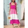 Šaty dlouhé na ramínka dámské pruhy (S/M/L/XL ONE SIZE) ITALSKÁ MÓDA IMD22529