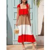 Šaty dlouhé na ramínka dámské pruhy (S/M/L/XL ONE SIZE) ITALSKÁ MÓDA IMD22529