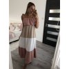 Šaty dlouhé na ramínka dámské pruhy (S/M/L/XL ONE SIZE) ITALSKÁ MÓDA IMD22529