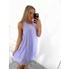 Šaty šifonové bez rukávů dámské (S/M/L ONE SIZE) ITALSKá MóDA IM322103/DR (Velikost M/L, Barva zelená mintova)
