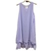 Šaty šifonové bez rukávů dámské (S/M/L ONE SIZE) ITALSKá MóDA IM322103/DR (Velikost M/L, Barva zelená mintova)
