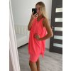 Šaty šifonové bez rukávů dámské (S/M/L ONE SIZE) ITALSKá MóDA IM322103/DR (Velikost M/L, Barva zelená mintova)
