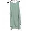 Šaty šifonové bez rukávů dámské (S/M/L ONE SIZE) ITALSKá MóDA IM322103/DR (Velikost M/L, Barva zelená mintova)