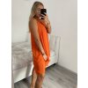 Šaty šifonové bez rukávů dámské (S/M/L ONE SIZE) ITALSKá MóDA IM322103/DR (Velikost M/L, Barva zelená mintova)