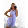 Šaty šifonové bez rukávů dámské (S/M/L ONE SIZE) ITALSKá MóDA IM322103/DR (Velikost M/L, Barva zelená mintova)
