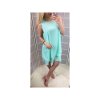 Šaty šifonové bez rukávů dámské (S/M/L ONE SIZE) ITALSKá MóDA IM322103/DR (Velikost M/L, Barva zelená mintova)