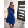 Šaty letní s kabelkou bez rukávu dámské (S/M ONE SIZE) ITALSKá MóDA IM422601/DR (Velikost S/M/L, Barva Černá)