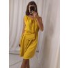 Šaty letní s kabelkou bez rukávu dámské (S/M ONE SIZE) ITALSKá MóDA IM422601/DR (Velikost S/M/L, Barva Černá)