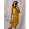 Šaty letní s kabelkou bez rukávu dámské (S/M ONE SIZE) ITALSKá MóDA IM422601/DR (Velikost S/M/L, Barva Černá)