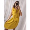Šaty letní s kabelkou bez rukávu dámské (S/M ONE SIZE) ITALSKá MóDA IM422601/DR (Velikost S/M/L, Barva Černá)