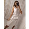 Šaty letní s kabelkou bez rukávu dámské (S/M ONE SIZE) ITALSKá MóDA IM422601/DR (Velikost S/M/L, Barva Černá)