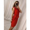 Šaty letní s kabelkou bez rukávu dámské (S/M ONE SIZE) ITALSKá MóDA IM422601/DR (Velikost S/M/L, Barva Černá)