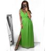 Šaty elegantní společenské dlouhé na ramínka dámské Patricie (XS/S/M/L ONE SIZE) ITALSKÁ MÓDA IM322045/DR (Velikost M/L, Barva červená)