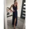 Šaty elegantní společenské dlouhé na ramínka dámské Patricie (XS/S/M/L ONE SIZE) ITALSKÁ MÓDA IM322045/DR
