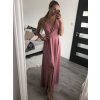 Šaty elegantní společenské dlouhé na ramínka dámské Patricie (XS/S/M/L ONE SIZE) ITALSKÁ MÓDA IM322045/DR