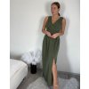 Šaty elegantní společenské dlouhé na ramínka dámské Patricie (XS/S/M/L ONE SIZE) ITALSKÁ MÓDA IM322045/DR