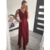Šaty elegantní společenské dlouhé na ramínka dámské Patricie (XS/S/M/L ONE SIZE) ITALSKÁ MÓDA IM322045/DR