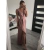 Šaty elegantní společenské dlouhé na ramínka dámské Patricie (XS/S/M/L ONE SIZE) ITALSKÁ MÓDA IM322045/DR