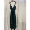 Šaty dlouhé společenské saténové na ramínka dámské Elisabet (XS/S/M/L ONE SIZE) ITALSKÁ MÓDA IMM22360/DR (Velikost S/M/L, Barva zelená smaragdová)
