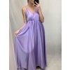 Šaty dlouhé společenské saténové na ramínka dámské Elisabet (XS/S/M/L ONE SIZE) ITALSKÁ MÓDA IMM22360/DR (Velikost S/M/L, Barva zelená smaragdová)