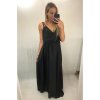 Šaty dlouhé společenské saténové na ramínka dámské Elisabet (XS/S/M/L ONE SIZE) ITALSKÁ MÓDA IMM22360/DR (Velikost S/M/L, Barva zelená smaragdová)