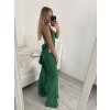 Šaty elegantní společenské dlouhé na ramínka dámské (S/M ONE SIZE) ITALSKá MóDA IMM22LS9714 (Velikost S/M/L, Barva Černá)