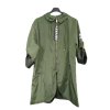 Kabát/Bunda prodloužená tenká jarní dámská (S/M/L ONE SIZE) ITALSKÁ MÓDA IM421975/DR (Velikost M/L, Barva béžová)