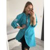 Kabát/Bunda prodloužená tenká jarní dámská (S/M/L ONE SIZE) ITALSKÁ MÓDA IM421975/DR (Velikost M/L, Barva béžová)