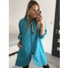 Kabát/Bunda prodloužená tenká jarní dámská (S/M/L ONE SIZE) ITALSKÁ MÓDA IM421975/DR (Velikost M/L, Barva béžová)