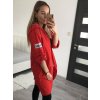 Kabát/Bunda prodloužená tenká jarní dámská (S/M/L ONE SIZE) ITALSKÁ MÓDA IM421975/DR (Velikost M/L, Barva béžová)