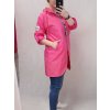 Kabát/Bunda prodloužená tenká jarní dámská (S/M/L ONE SIZE) ITALSKÁ MÓDA IM421975/DR (Velikost M/L, Barva béžová)