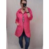 Kabát/Bunda prodloužená tenká jarní dámská (S/M/L ONE SIZE) ITALSKÁ MÓDA IM421975/DR (Velikost M/L, Barva béžová)