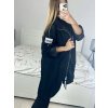 Kabát/Bunda prodloužená tenká jarní dámská (S/M/L ONE SIZE) ITALSKÁ MÓDA IM421975/DR (Velikost M/L, Barva béžová)