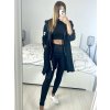 Kabát/Bunda prodloužená tenká jarní dámská (S/M/L ONE SIZE) ITALSKÁ MÓDA IM421975/DR (Velikost M/L, Barva béžová)